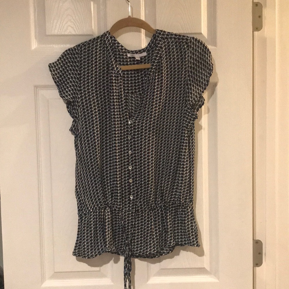 DR2 M Ladies Cap Sleeve Black Blue Burgundy Blouse